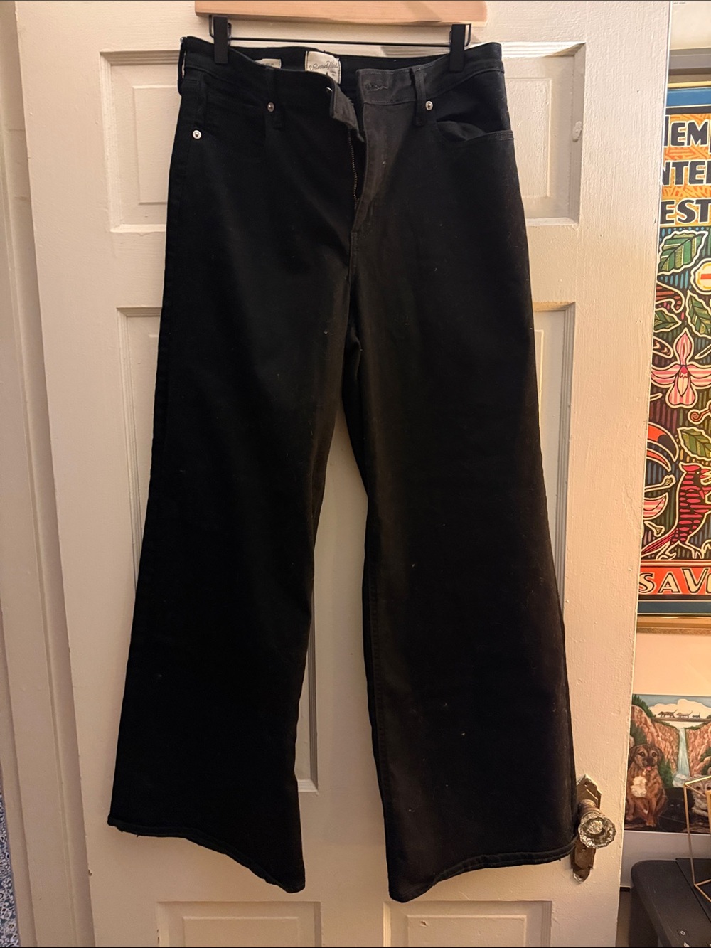 Universal Thread Black Wide-Leg High-Rise Jeans